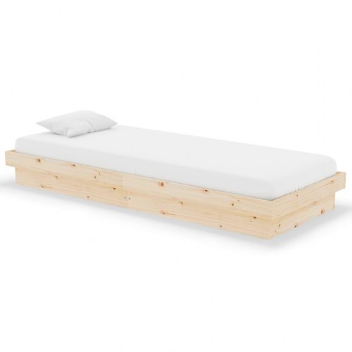 Sengeramme i massivt fyrretræ 75×190 cm - Small Single
