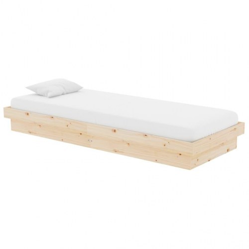 Sengeramme i massivt fyrretræ 75×190 cm - Small Single