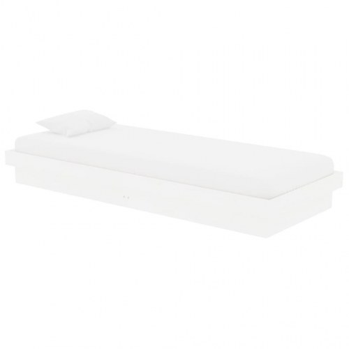 Sengeramme 75×190 cm Small Single - massivt fyrretræ, hvid