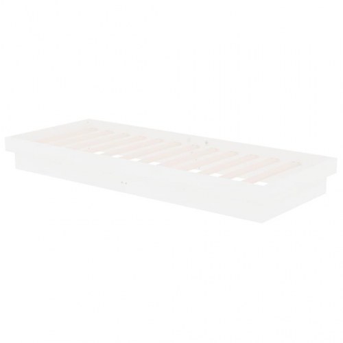 Sengeramme 75×190 cm Small Single - massivt fyrretræ, hvid