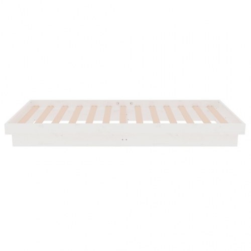 Sengeramme 75×190 cm Small Single - massivt fyrretræ, hvid