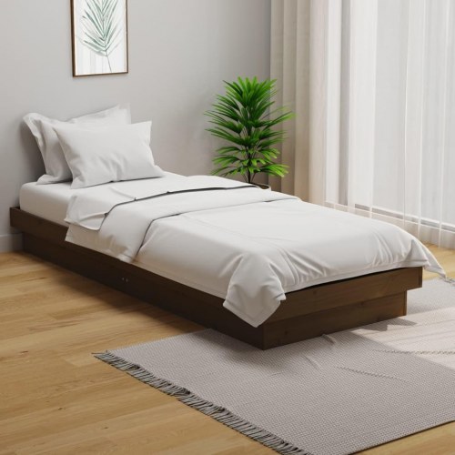 Sengeramme 75x190 cm - Small Single i massivt fyr, gyldenbrun