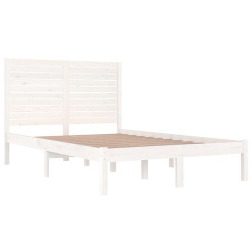 Sengeramme 120x190 cm Small Double massivt træ hvid