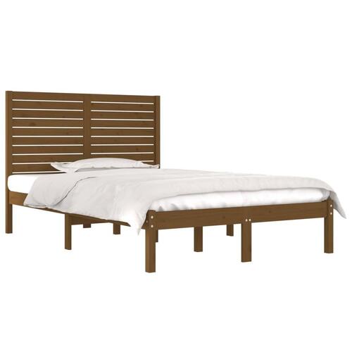 Sengeramme 120x190 cm Small Double massivt træ gyldenbrun