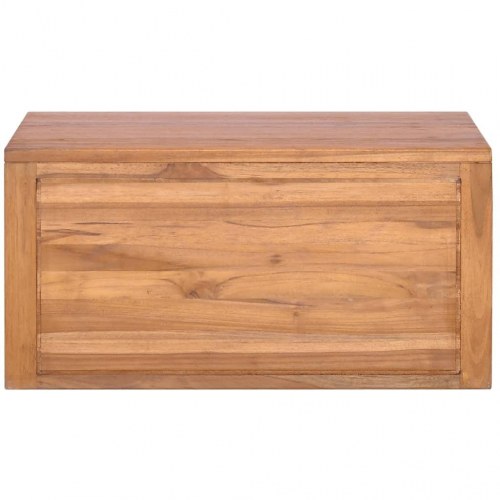 Væghængt badeværelsesskab 60×45×30 cm i massivt teaktræ