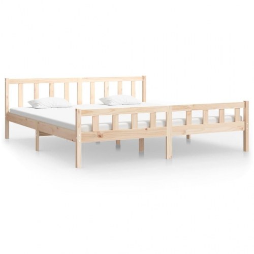Sengeramme 180x200 cm massivt fyrretræ