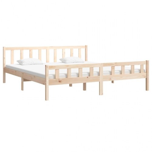 Sengeramme 180x200 cm massivt fyrretræ