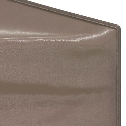 Foldbart festtelt med sidevægge 2x2 m gråbrun