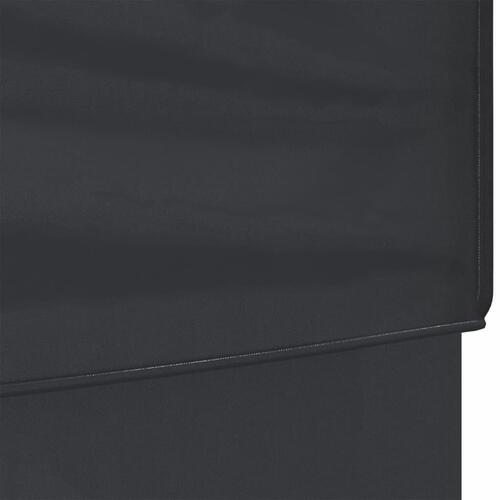 Foldbart festtelt med sidevægge 3x3 m antracitgrå