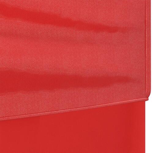 Foldbart festtelt med sidevægge 3x3 m rød