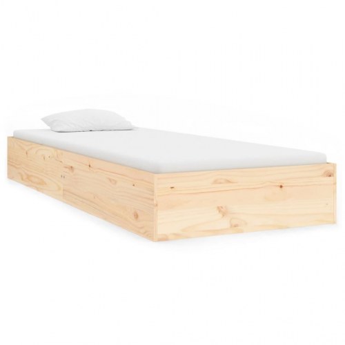 Sengeramme 75 x 190 cm i massivt fyrretræ - Small Single