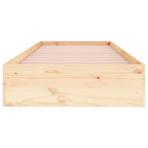Sengeramme 75 x 190 cm i massivt fyrretræ - Small Single
