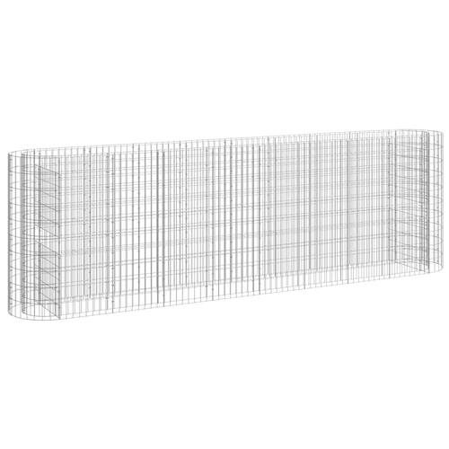 Gabion-højbed 330x50x100 cm galvaniseret jern