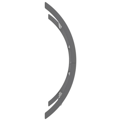Håndklædeholder med kroge 56x16x72 cm aluminium sølvfarvet