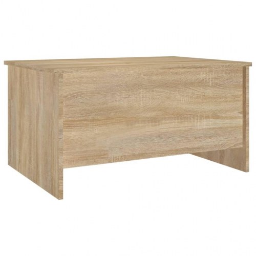 Sofabord med løftetop - 80 × 55,5 × 41,5 cm - konstrueret træ i sonoma-eg
