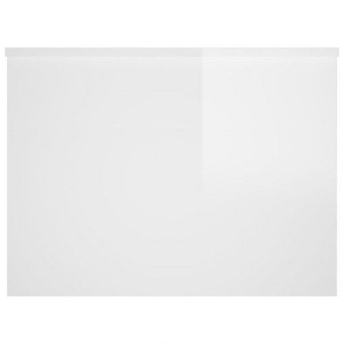 Sofabord 80x55,5x41,5 cm konstrueret træ hvid højglans