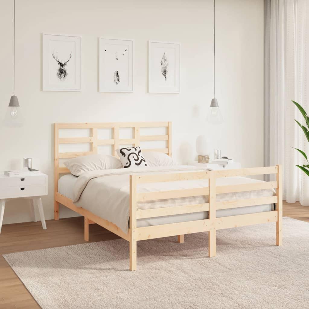 Sengeramme 140x190 cm massivt træ