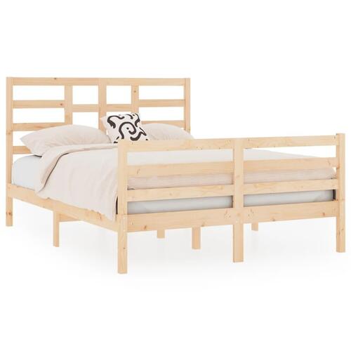 Sengeramme 140x190 cm massivt træ