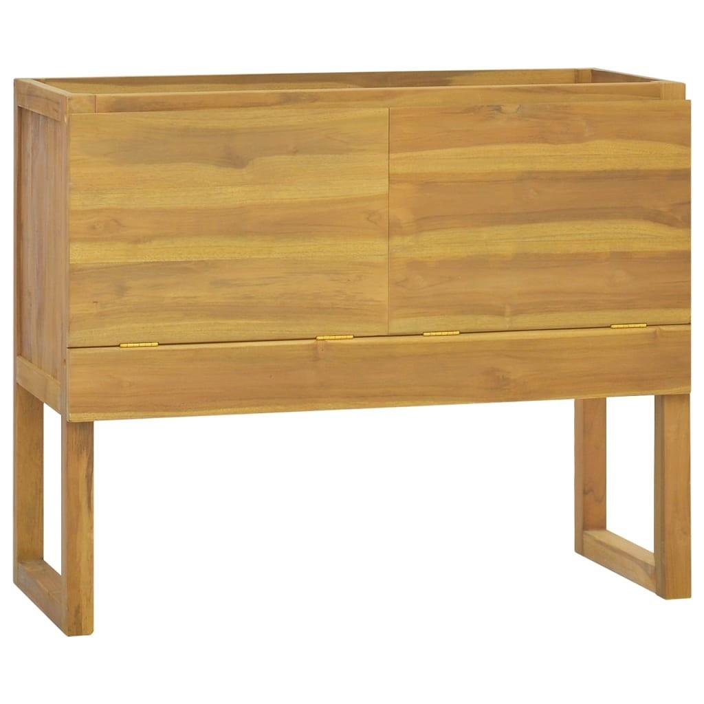 Badeværelsesskab i massivt teaktræ - 90 × 40 × 75,5 cm