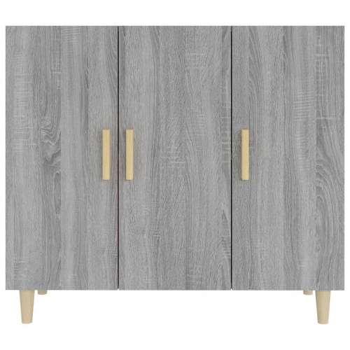Skænk 90 x 34 x 80 cm - grå sonoma-eg
