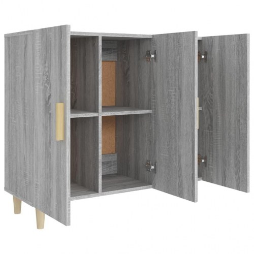 Skænk 90 x 34 x 80 cm - grå sonoma-eg