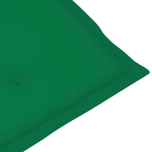 Stolehynder m. høj ryg 4 stk. 120x50x3 cm stof grøn