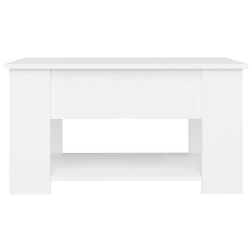 Sofabord 79x49x41 cm konstrueret træ hvid