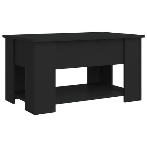 Sofabord 79x49x41 cm konstrueret træ sort