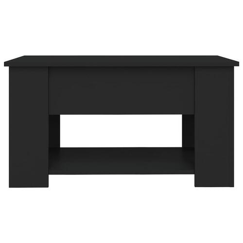 Sofabord 79x49x41 cm konstrueret træ sort