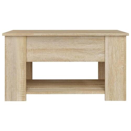 Sofabord 79x49x41 cm konstrueret træ sonoma-eg