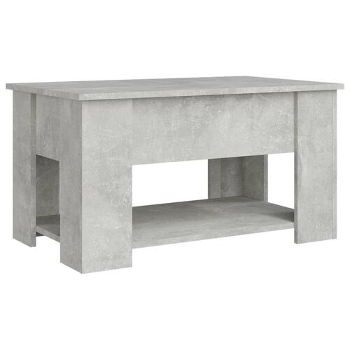 Sofabord 79x49x41 cm konstrueret træ betongrå