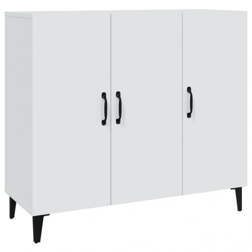 Skænk 90 x 34 x 80 cm i konstrueret træ - hvid