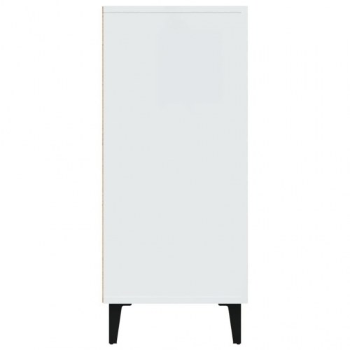 Skænk 90 x 34 x 80 cm i konstrueret træ - hvid