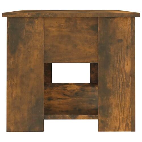 Sofabord 79x49x41 cm konstrueret træ røget egetræ