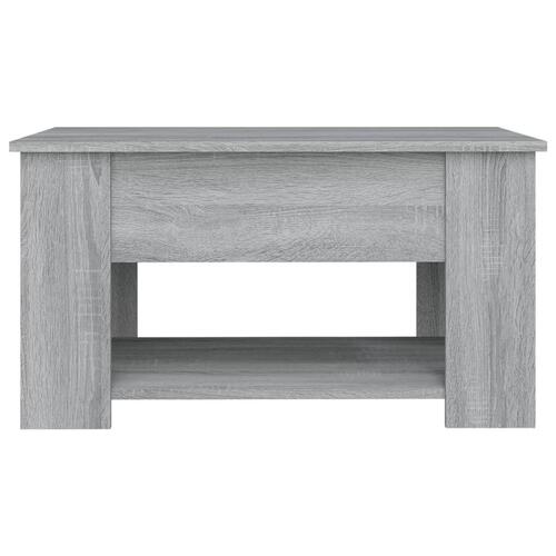 Sofabord 79x49x41 cm konstrueret træ grå sonoma-eg