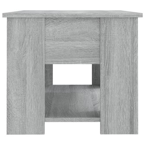 Sofabord 79x49x41 cm konstrueret træ grå sonoma-eg