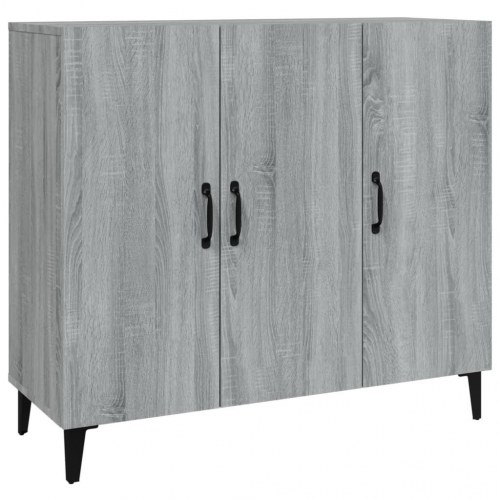 Skænk 90×34×80 cm i konstrueret træ - grå sonoma-eg