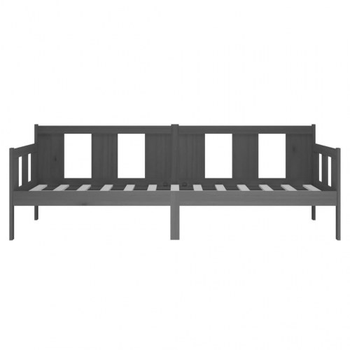 Daybed 90x200 cm massivt fyrretræ grå
