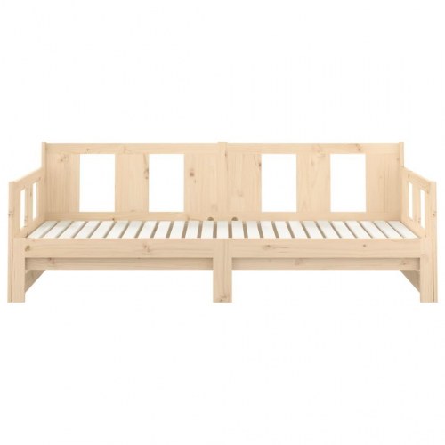 Daybed med udtræk 2x(90x200) cm massivt fyrretræ
