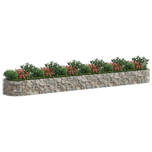 Gabion-højbed 600x100x50 cm galvaniseret jern