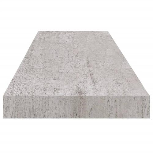 Svævehylder 2 stk. 90x23,5x3,8 cm MDF betongrå