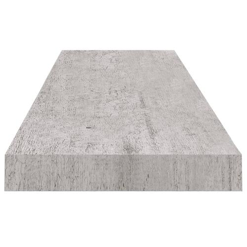 Svævehylder 4 stk. 90x23,5x3,8 cm MDF betongrå
