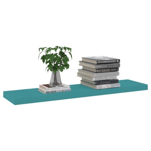 Svævehylder 2 stk. 90x23,5x3,8 cm MDF blå