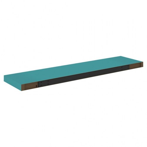 Svævehylder 2 stk. 90x23,5x3,8 cm MDF blå
