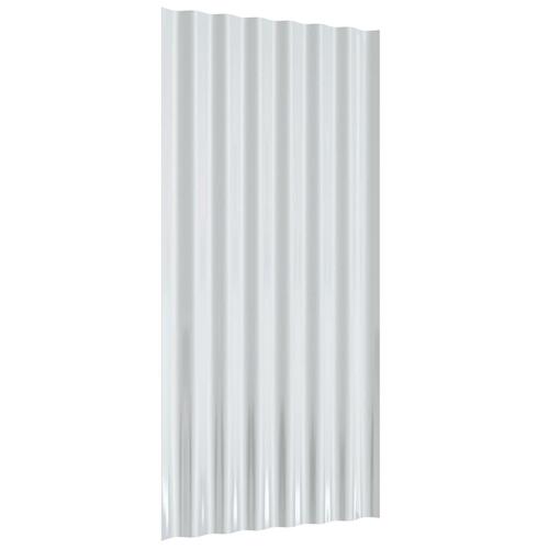Tagplader 36 stk. 80x36 cm pulverlakeret stål grå