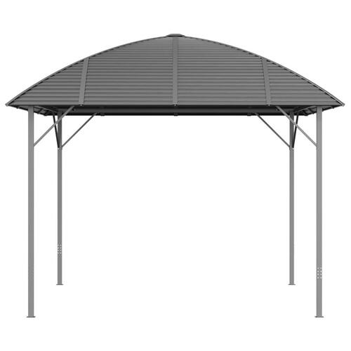 Pavillon med buet tag 3x3 m antracitgrå