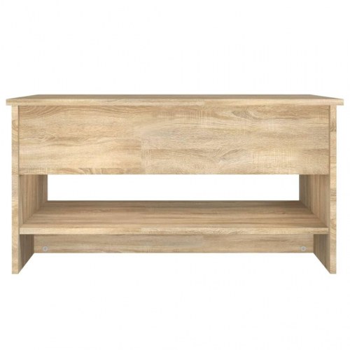 Sofabord 80x50x40 cm konstrueret træ sonoma-eg