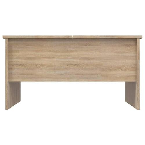 Sofabord 80x50x42,5 cm konstrueret træ sonoma-eg