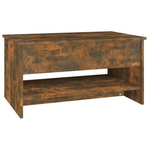 Sofabord med løftelåg 80×50×40 cm - konstrueret træ, røget egetræsfarve