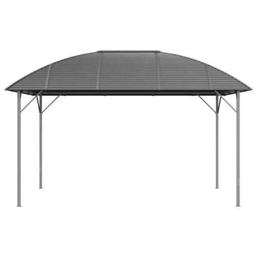 Pavillon med buet tag 3x4 m antracitgrå